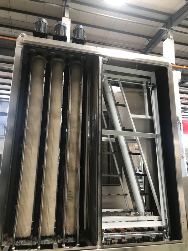 Büyük Boy Cam Dikey Low E Cam Yıkama Makinesi Otomatik 2-10m/dk