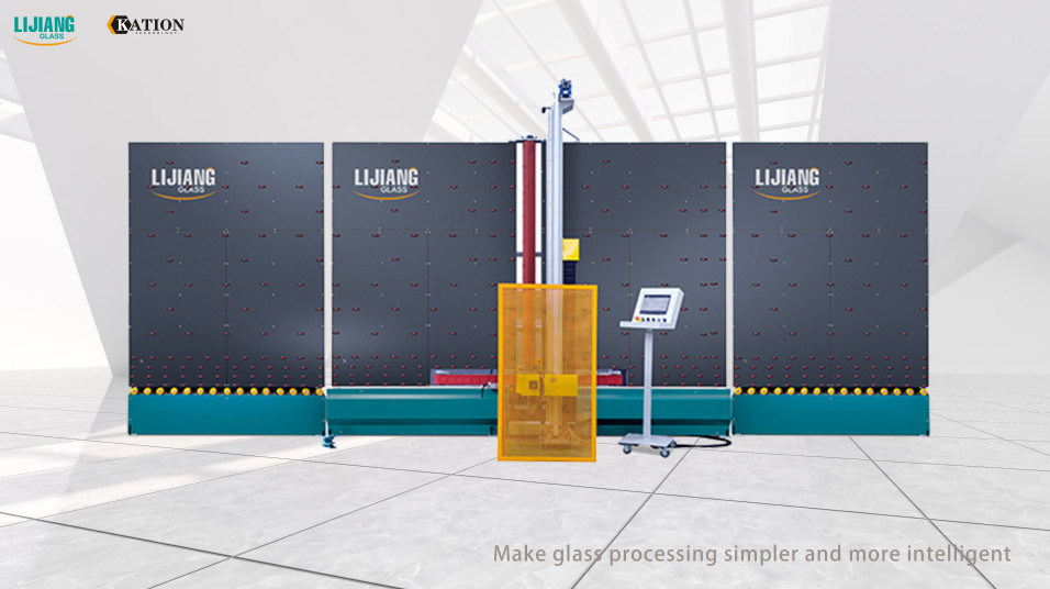 Isıcam üretimi için CE ile Otomatik Dikey Cam Kenar Taşlama Makinesi