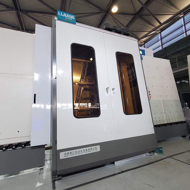 6 Parça Yumuşak Fırçalı Otomatik Büyük Boy Dikey Cam Yıkama Makinesi